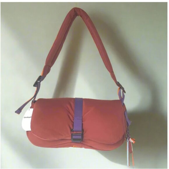 Coach Coachtopia Loop Puffy Wavy Dinky Shoulder Bag CQ859 Deep Orange Light - Picture 2 of 11